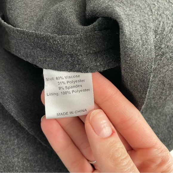 SHADES IF GREY BY MICAH COHEN charcoal and black flare dress - Picture 6 of 8